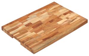 Deska do krojenia, 60x40x4 cm, lite drewno akacjowe