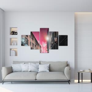 Obraz fajerwerków w Marsylii (125x70 cm)
