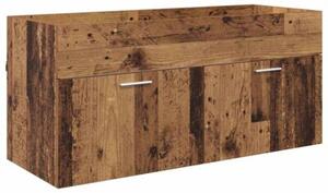 Szafka Łazienkowa z drzwiami stare drewno 100 x 38,5 x 46 cm