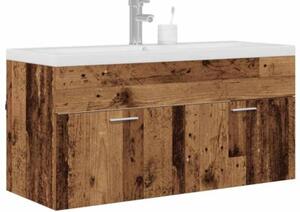 Szafka Łazienkowa z drzwiami stare drewno 100 x 38,5 x 46 cm