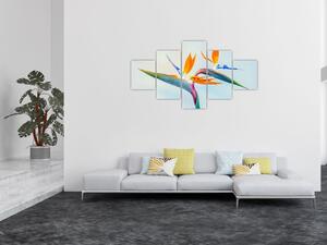 Obraz kwiatu Strelicji (125x70 cm)