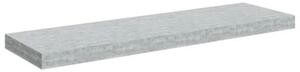 Półki ścienne, 2 szt., szarość betonu, 80 x 23,5 x 3,8 cm, mdf