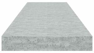 Półki ścienne, 2 szt., szarość betonu, 80 x 23,5 x 3,8 cm, mdf
