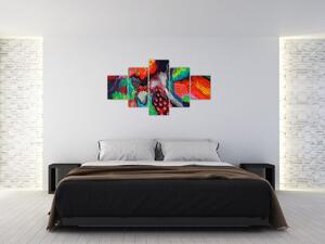 Abstrakcyjny obraz - kolory (125x70 cm)
