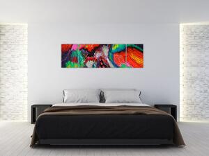 Abstrakcyjny obraz - kolory (170x50 cm)