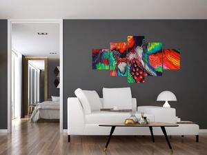 Abstrakcyjny obraz - kolory (125x70 cm)