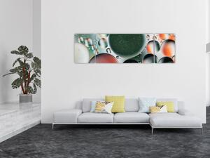 Obraz abstrakcji - bąbelki (170x50 cm)