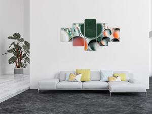 Obraz abstrakcji - bąbelki (125x70 cm)