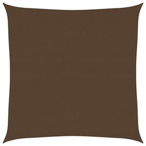 Żagiel przeciwsłoneczny, 160 g/m², brązowy, 7x7 m, hdpe