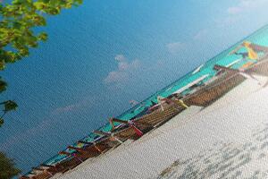 Obraz biała piaszczysta plaża na wyspie Bamboo