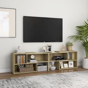 Szafka pod TV, dąb sonoma 149x30x52 cm, materiał drewnopochodny