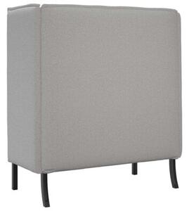 Sofa z wysokim oparciem szary chmura 109 x 56 x 121 cm tkanina