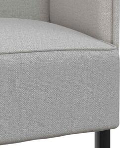Sofa z wysokim oparciem szary chmura 109 x 56 x 121 cm tkanina