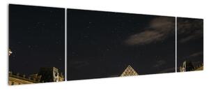 Obraz - Luwr w nocy (170x50 cm)