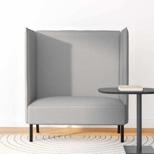 Sofa z wysokim oparciem szary chmura 109 x 56 x 121 cm tkanina