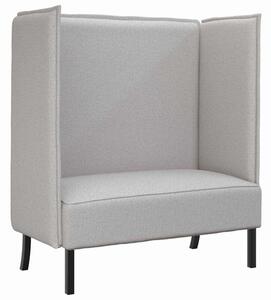 Sofa z wysokim oparciem szary chmura 109 x 56 x 121 cm tkanina