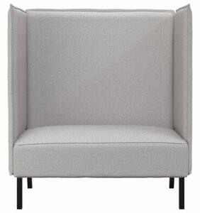 Sofa z wysokim oparciem szary chmura 109 x 56 x 121 cm tkanina