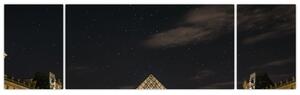 Obraz - Luwr w nocy (170x50 cm)