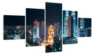 Obraz - Noc w Kuala Lumpur (125x70 cm)