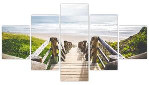 Obraz - Wejście na plażę (125x70 cm)