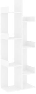 Regał na książki, biały 48x25,5x140 cm, materiał drewnopochodny