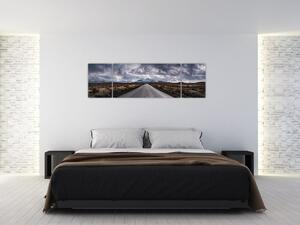 Obraz drogi na pustyni (170x50 cm)