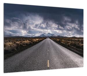 Obraz drogi na pustyni (70x50 cm)