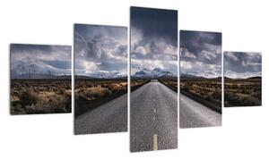 Obraz drogi na pustyni (125x70 cm)