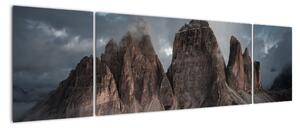 Obraz - Trzy Zęby, Włoskie Dolomity (170x50 cm)