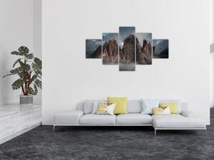 Obraz - Trzy Zęby, Włoskie Dolomity (125x70 cm)