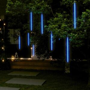 Lampki meteory, 8 szt., 50 cm, 288 niebieskich LED, wewn./zewn