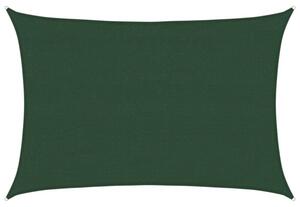 Żagiel przeciwsłoneczny, 160 g/m², ciemnozielony, 4x5 m, hdpe