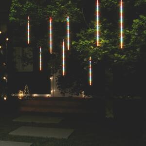 Lampki meteory, 8 szt., 50 cm, 288 kolorowych LED, wewn./zewn