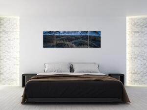 Obraz z widokiem na islandzkie szczyty (170x50 cm)