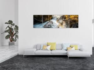 Obraz - Strumień leśny (170x50 cm)
