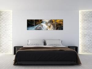Obraz - Strumień leśny (170x50 cm)