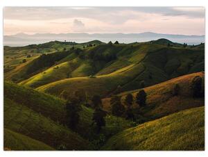 Obraz - Widok na tajskie wzgórza (70x50 cm)