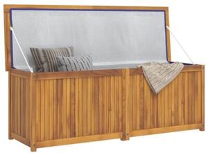 Skrzynia ogrodowa, 150x50x55 cm, lite drewno tekowe