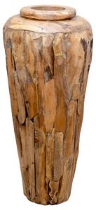 Wazon dekoracyjny, 40x80 cm, lite drewno tekowe