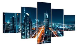 Obraz - Noc w Dubaju (125x70 cm)