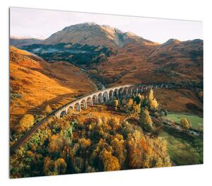Obraz mostu w szkockiej dolinie (70x50 cm)