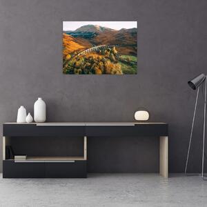Obraz mostu w szkockiej dolinie (70x50 cm)