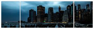 Obraz - Widok na drapacze chmur Nowego Jorku (170x50 cm)
