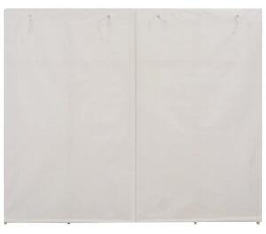 Szafa, biaÅa, 200x40x170 cm, materiaÅowa