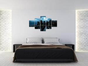 Obraz - Widok na drapacze chmur Nowego Jorku (125x70 cm)