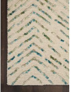 Ręcznie tkany dywan z wełny z wypukłą strukturą Colorado