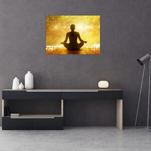 Obraz na szkle - Medytacja (70x50 cm)