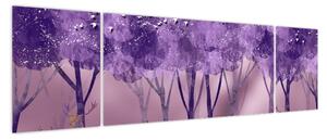 Obraz - Jeleń w magicznym lesie (170x50 cm)