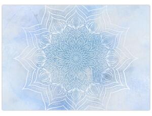 Obraz na szkle - Zimowa mandala (70x50 cm)