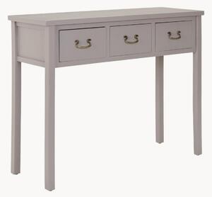 Konsola z drewna z szufladami Cindy